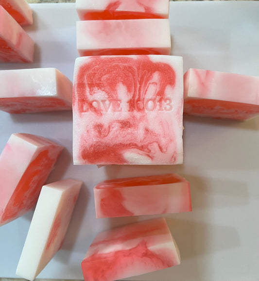 Peppermint Candy Cane Natural Soap