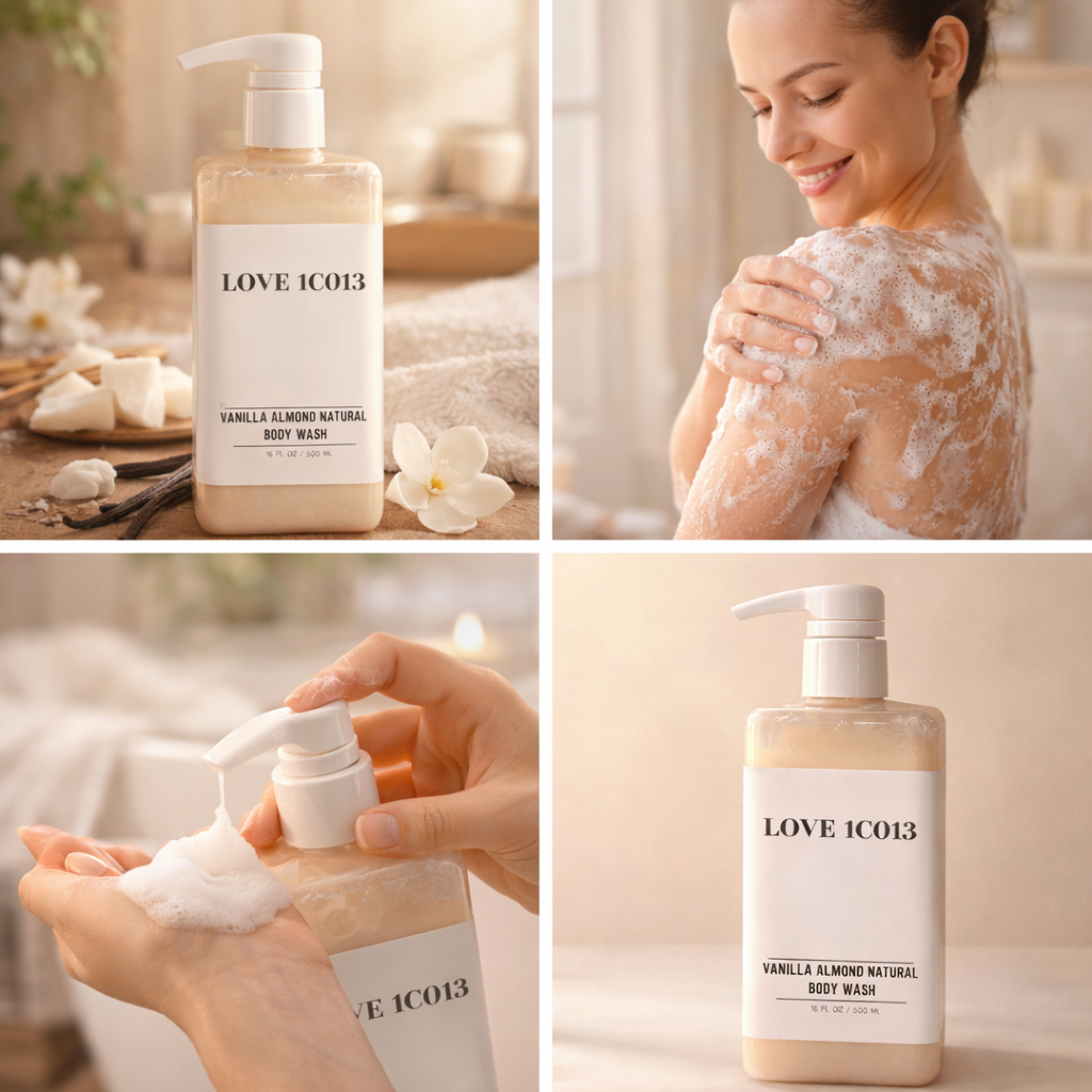 Vanilla Almond Natural Body Wash