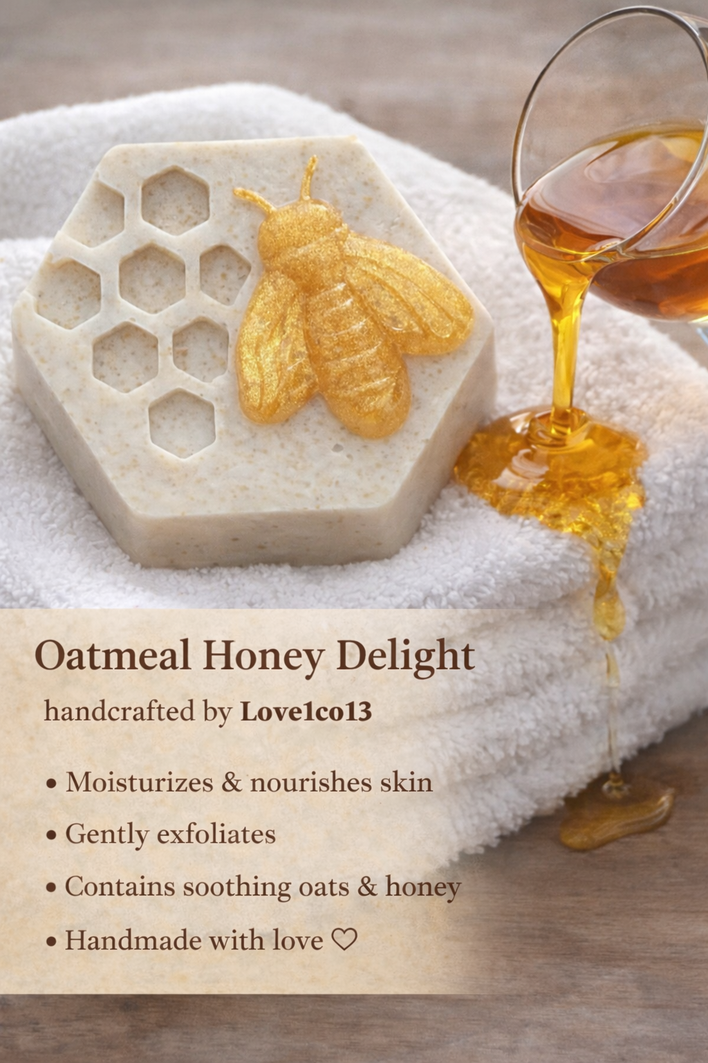 Oatmeal & Honey Delight Natural Soap