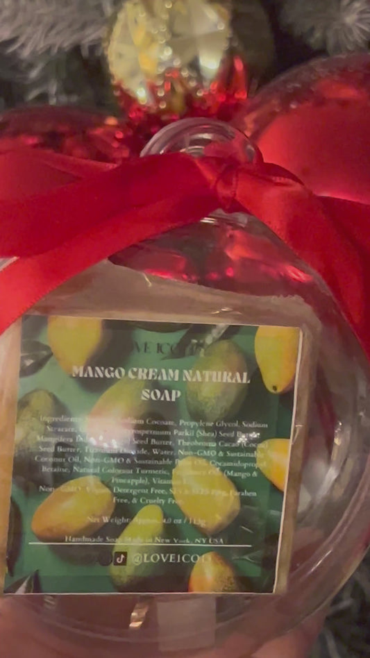 Love1co13 Holiday Soap & Self-Care Bundle - Mango Cream and Oatmeal